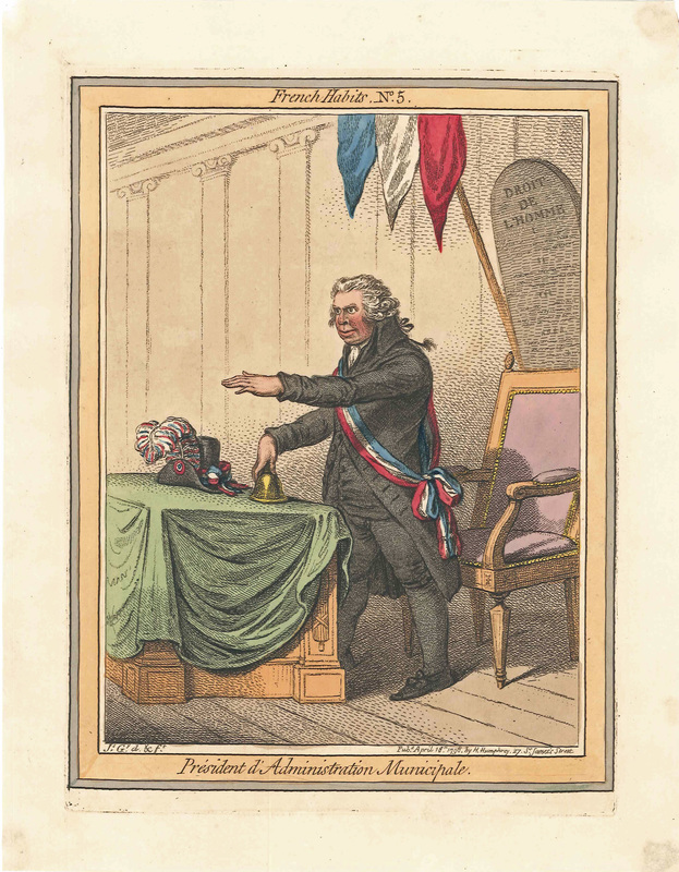 Habits of New French Legislators, and other Public Functionaries. H.Humphrey, 18 April & 21 May 1798. JAMES GILLRAY 1756-1815  Andrew Edmunds Prints