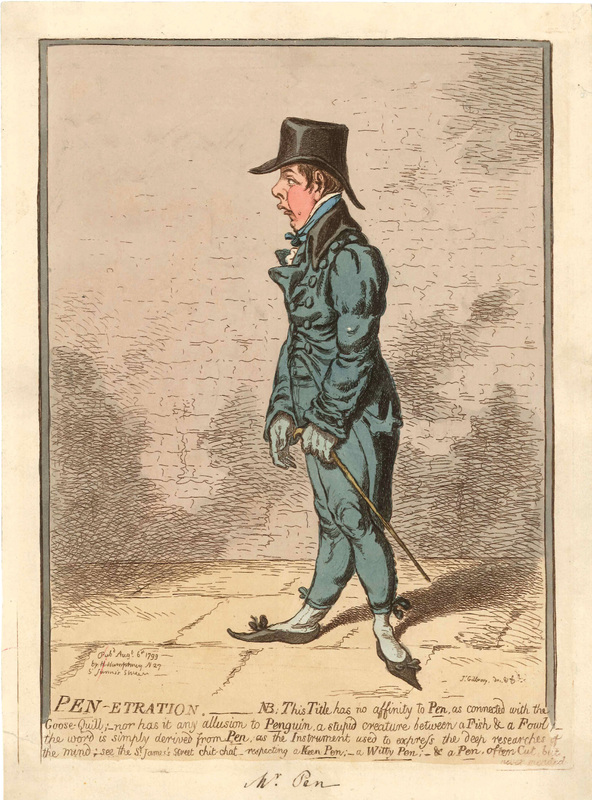 ​PEN-ETRATION. H.Humphrey, 6 August 1799. JAMES GILLRAY 1756-1815  Andrew Edmunds Prints