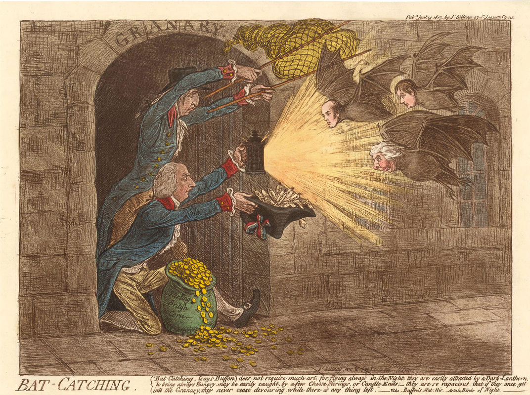 BAT-CATCHING. H.Humphrey, 19  January 1803. JAMES GILLRAY 1756-1815  Andrew Edmunds Prints