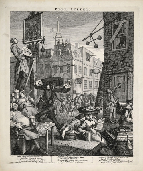 Beer Street 1751 William Hogarth 1697-1764  Andrew Edmunds Prints