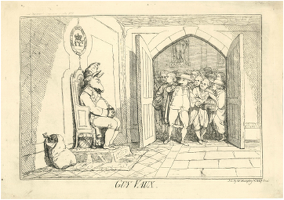 GUY VAUX. W.Humphry[sic], undated, first issued by E.D’Archery 15 June 1782.  JAMES GILLRAY 1756-1815    Andrew Edmunds Prints