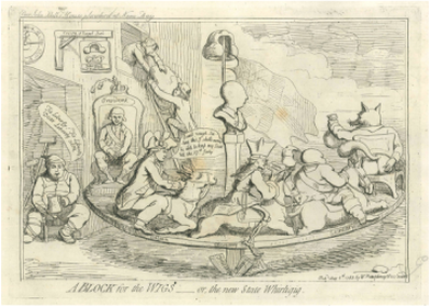 A BLOCK for the WIGS or, the new State Whirligig. W.Humphrey, 5 May 1783.  JAMES GILLRAY 1756-1815 Andrew Edmunds Prints