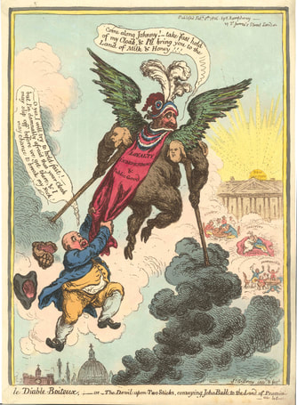 Le Diable-Boiteux, - or – Devil upon Two Sticks ... H.Humphrey, 8 February 1806. JAMES GILLRAY 1756-1815  Andrew Edmunds Prints