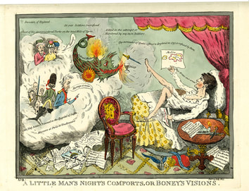 A-Little-Man’s-night’s-comforts,-or-Boney’s-visions-1803-THOMAS-BRADDYLL---Andrew-Edmunds-Prints