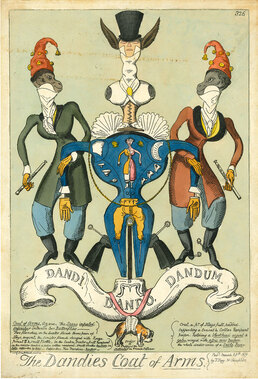 The-Dandies-Coat-of-Arms-1819--George-Cruikshank--Andrew-Edmunds-Prints