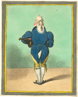 The Prince of Wales from Behind  James Gillray  Andrew Edmunds Prints bright