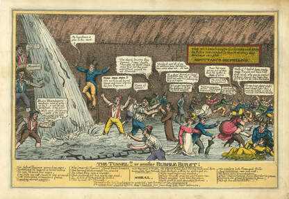The Tunnel or another Bubble Burst  1827  Charles Williams   Andrew Edmunds Prints
