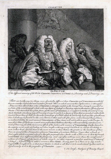 The Bench 1758 William Hogarth 1697-1764  Andrew Edmunds Prints